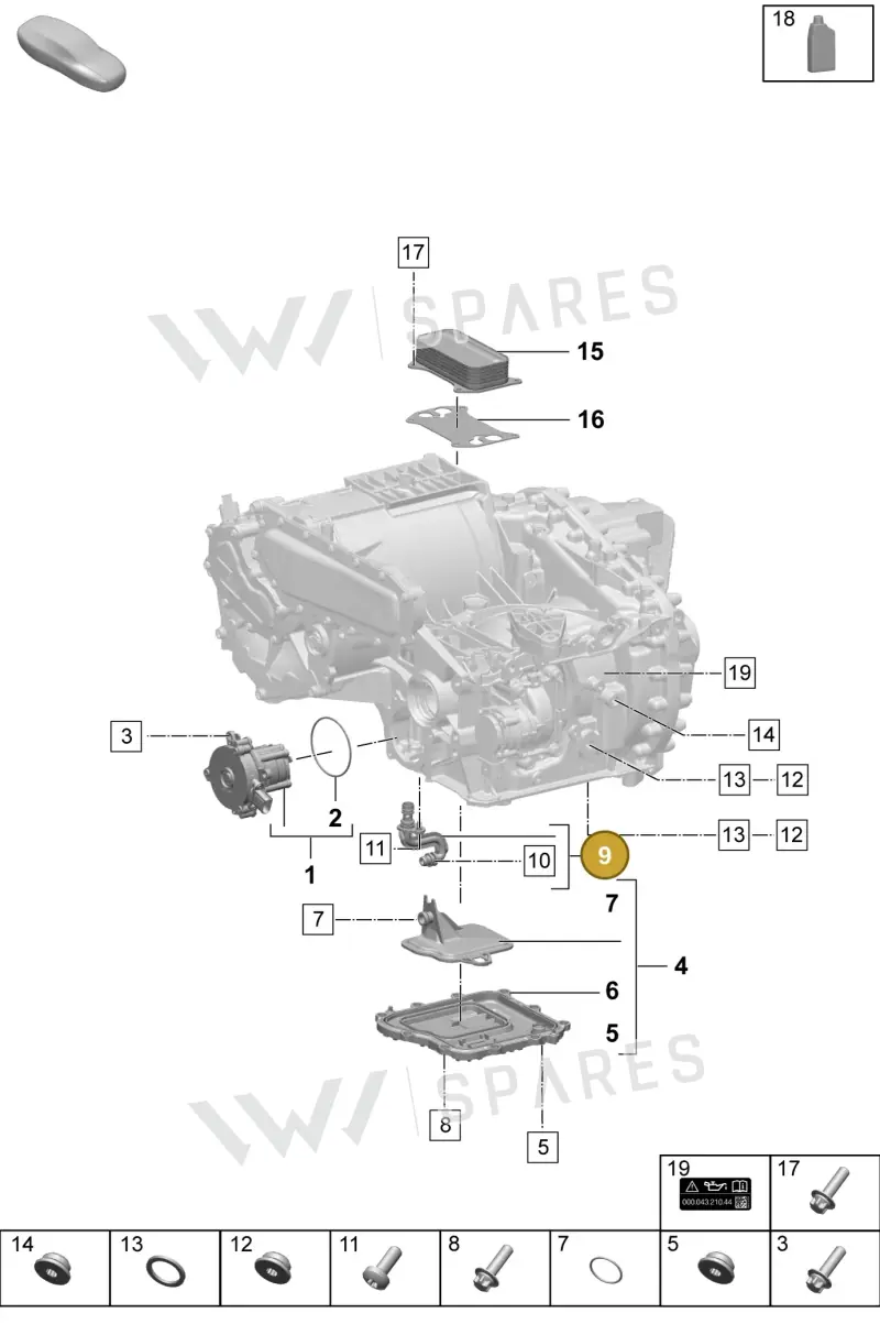 PAD315100 — Porsche Macan (2024-2024) diagram p61355100, position 9