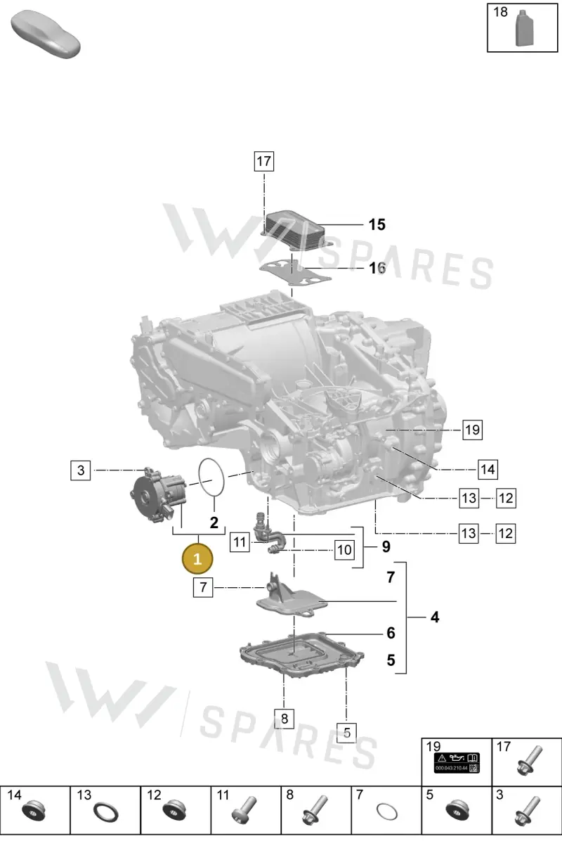 PAD315249 — Porsche Macan (2024-2024) diagram p61355100, position 1