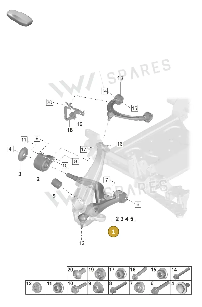 PAD407151D — Porsche Taycan Sport Turismo (2023-2025) diagram p56401050, position 1