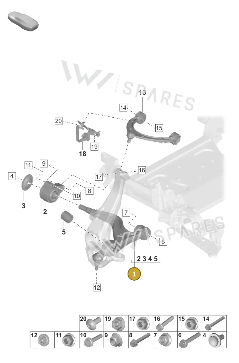 PAD407152C — Porsche Taycan Sport Turismo (2023-2025) diagram p56401050, position 1