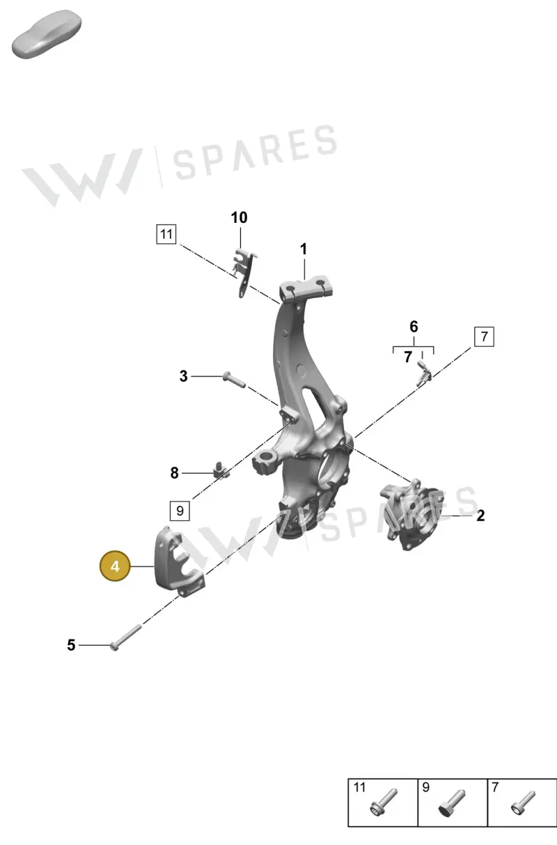 PAD407238A — Porsche Macan (2024-2024) diagram p61401020, position 4