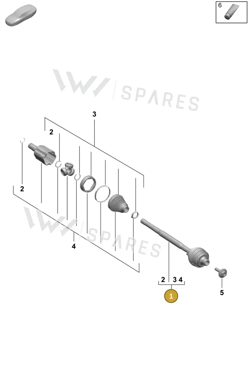 PAD407271S — Porsche Macan (2024-2024) diagram p61401150, position 1