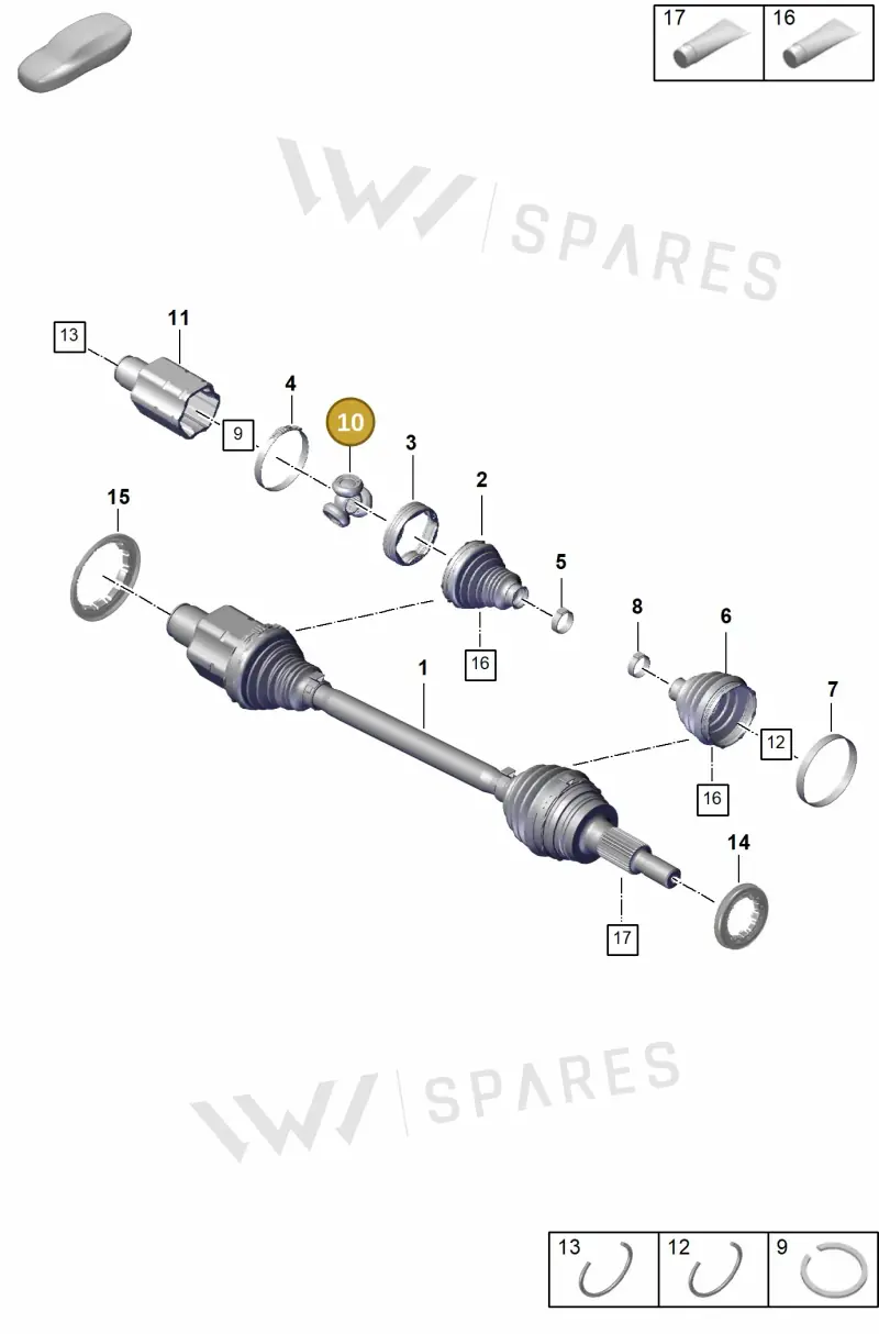 PAD407341 — Porsche Panamera (2020-2023) diagram p58401100, position 10