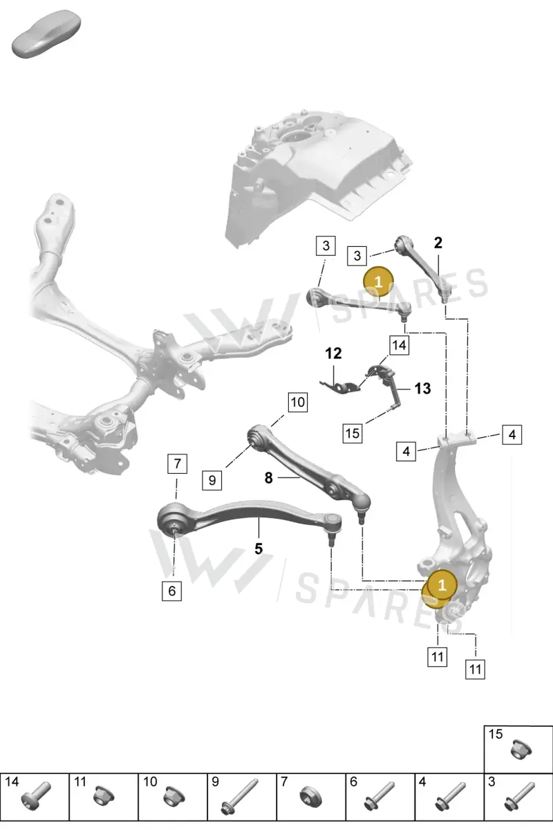 PAD407505 — Porsche Macan (2024-2024) diagram p61401050, position 1