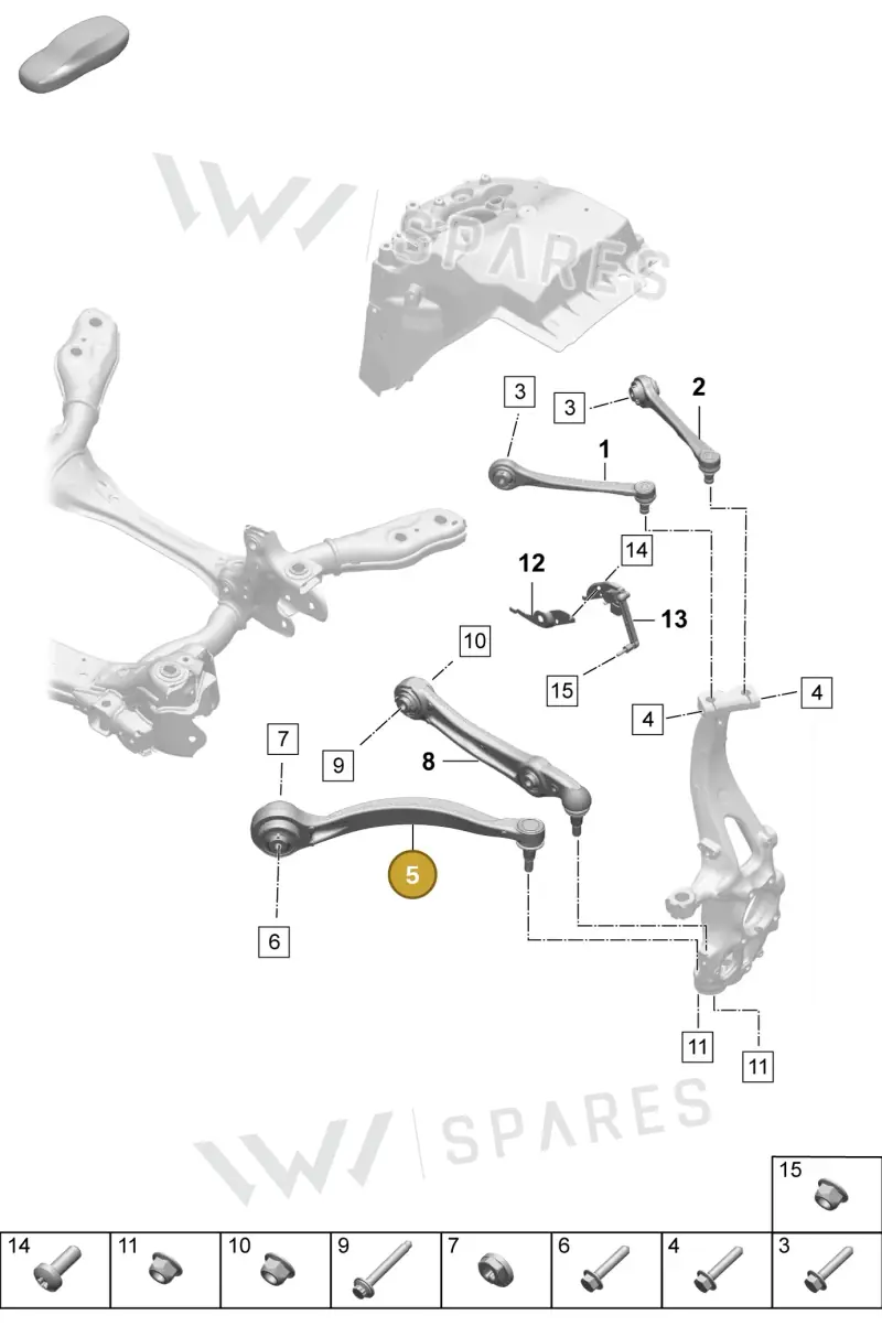 PAD407694A — Porsche Macan (2024-2024) diagram p61401050, position 5