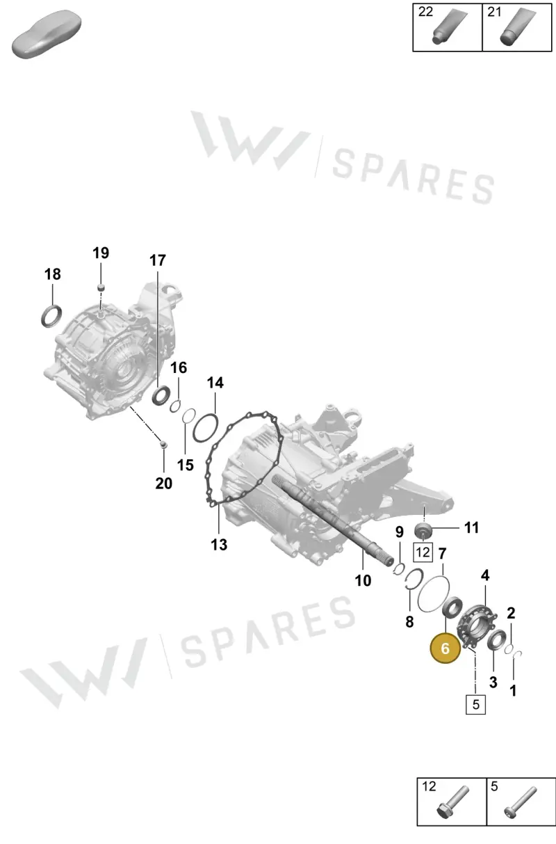 PAD409294 — Porsche Taycan Sport Turismo (2023-2025) diagram p64354100, position 6
