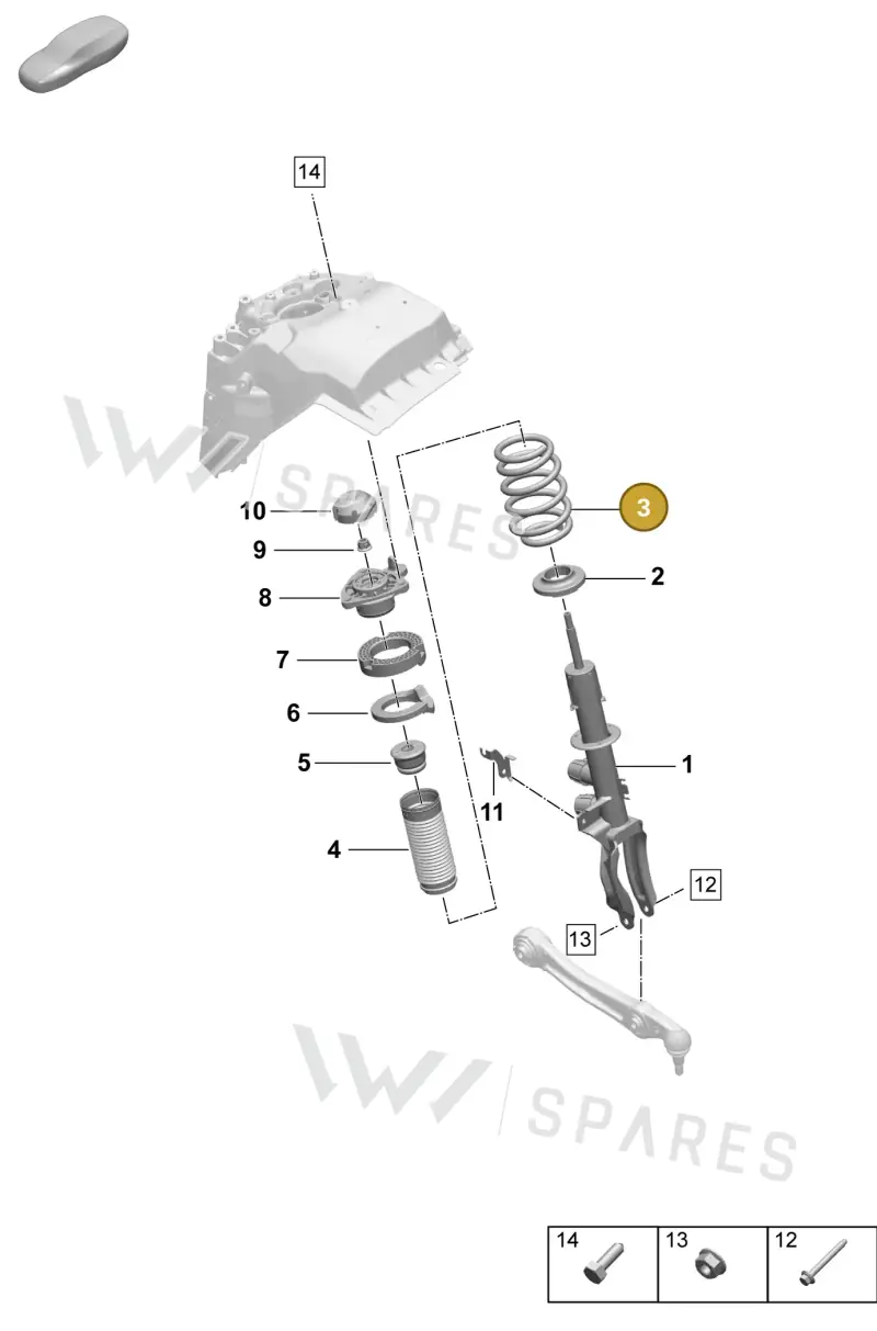 PAD411105C504 — Porsche Macan (2024-2024) diagram p61402010, position 3
