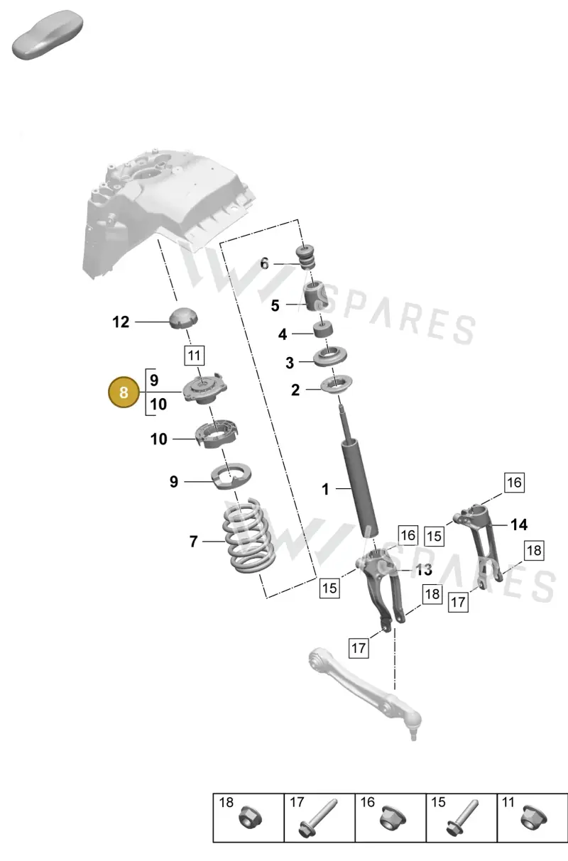 PAD413333 — Porsche Macan (2024-2024) diagram p61402020, position 8