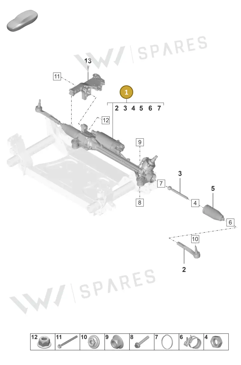 PAD423051E — Porsche Taycan Sport Turismo (2019-2024) diagram p56403000, position 1