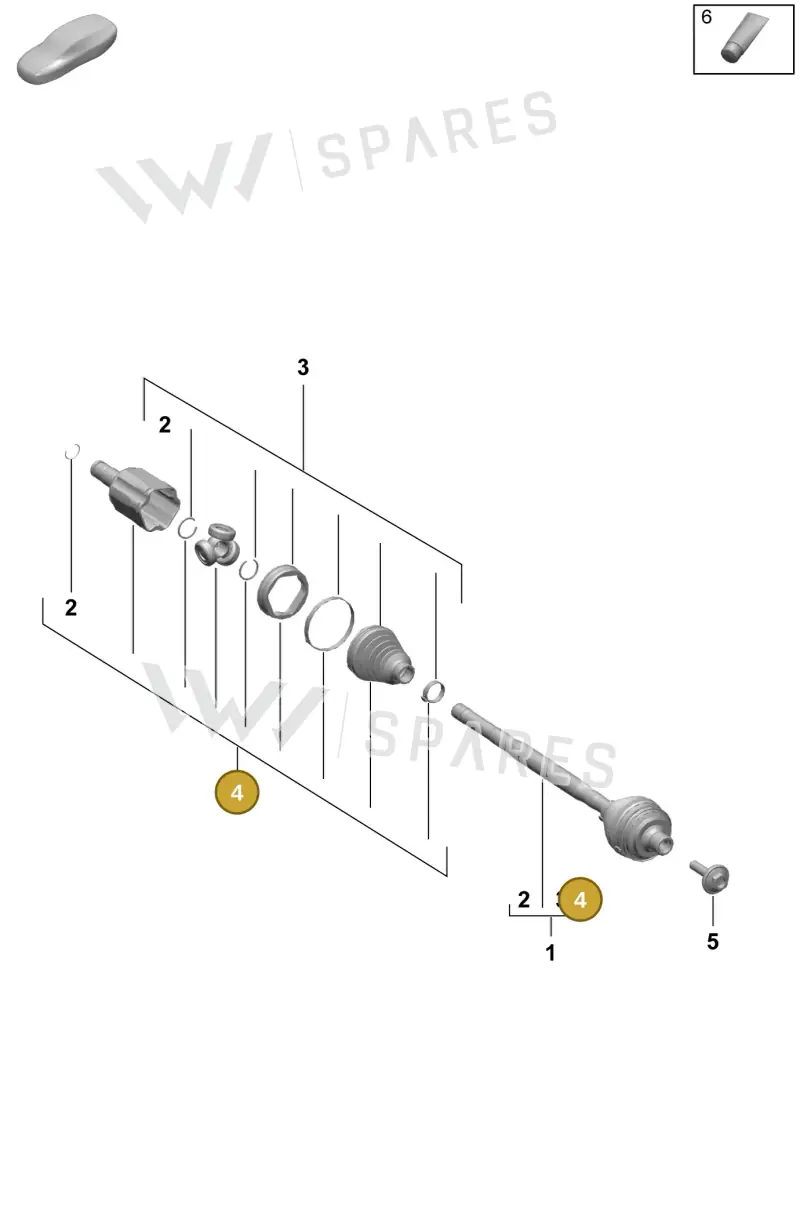 PAD498103 — Porsche Macan (2024-2024) diagram p61401150, position 4