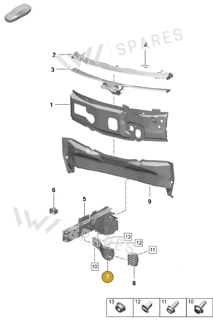 PAD801677 — Porsche Macan (2024-2024) diagram p61801100, position 7