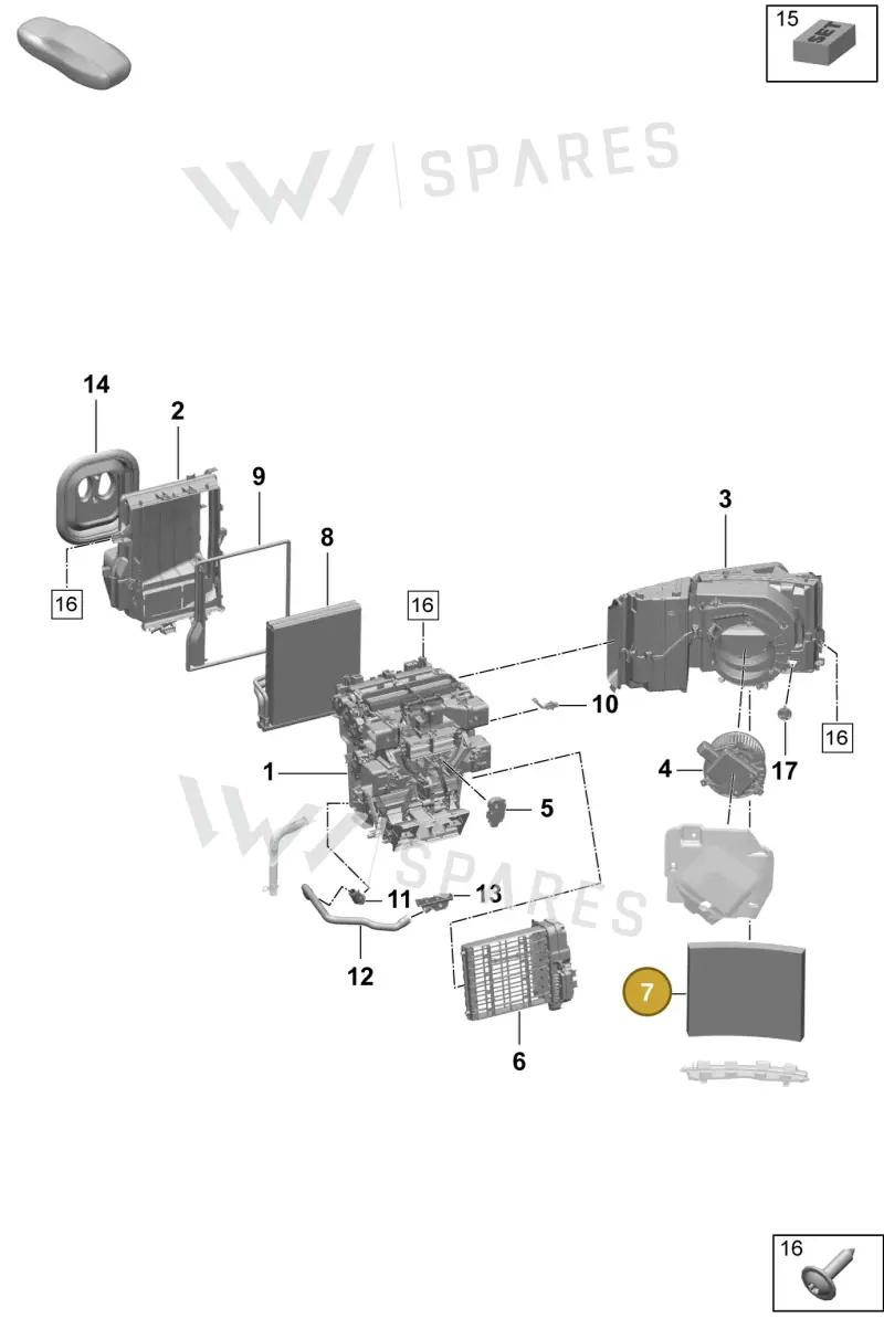 PAD819439 — Porsche Macan (2024-2024) diagram p61814000, position 7