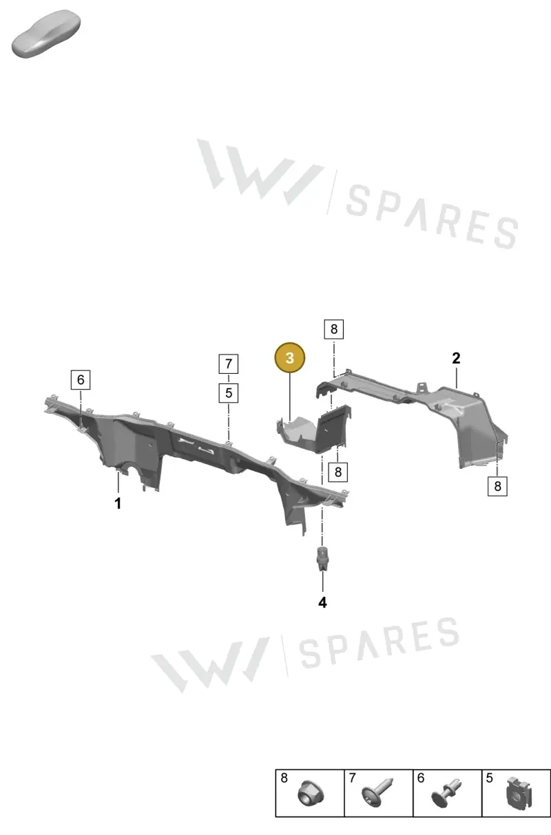 PAD819524C — Porsche Macan (2024-2024) diagram p61801140, position 3