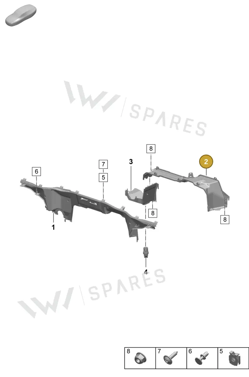 PAD819525B — Porsche Macan (2024-2024) diagram p61801140, position 2