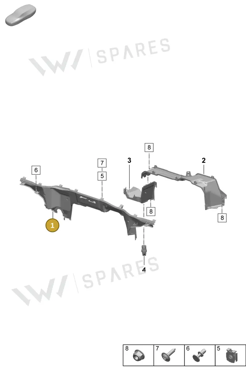 PAD819526B — Porsche Macan (2024-2024) diagram p61801140, position 1