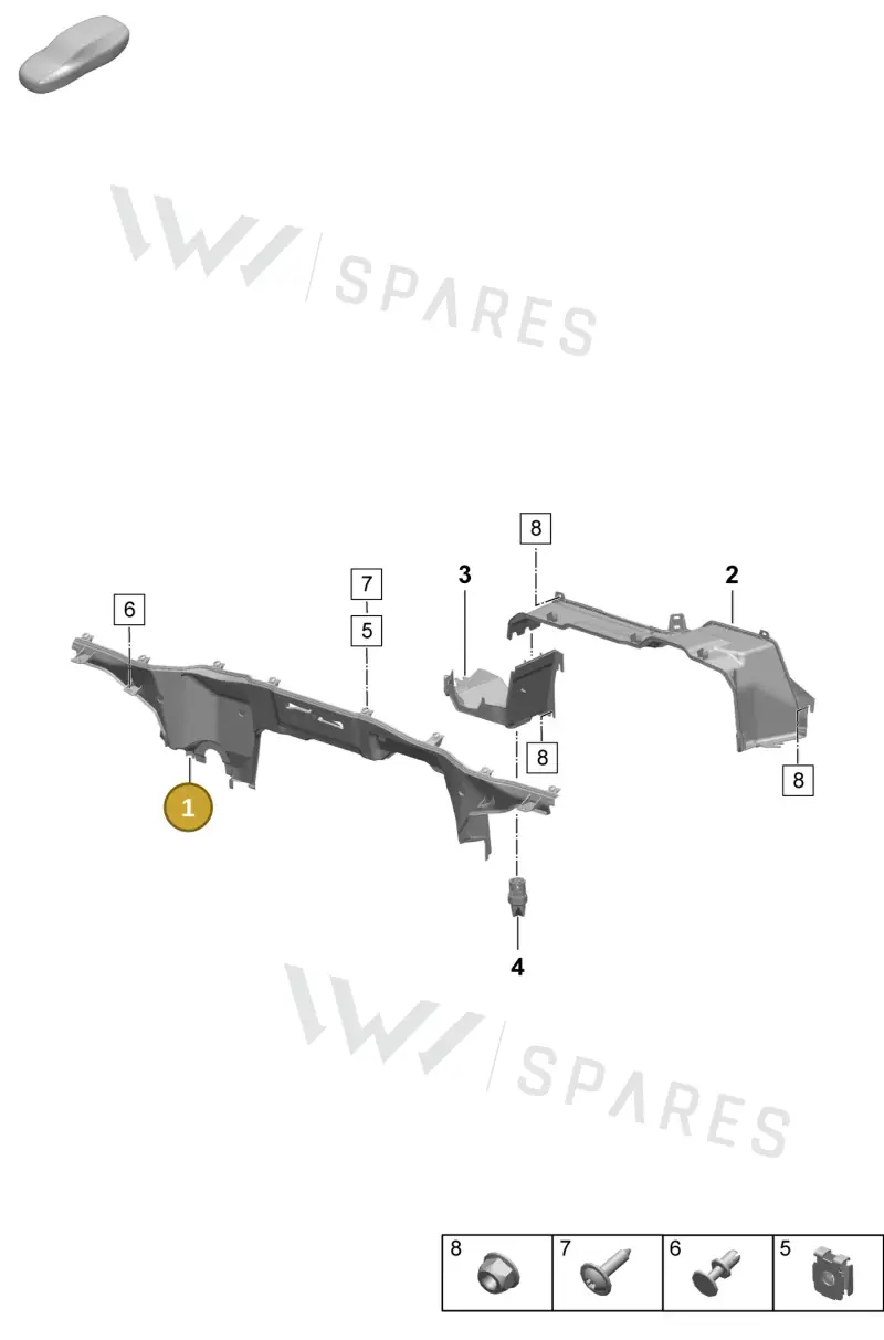 PAD819526C — Porsche Macan (2024-2024) diagram p61801140, position 1