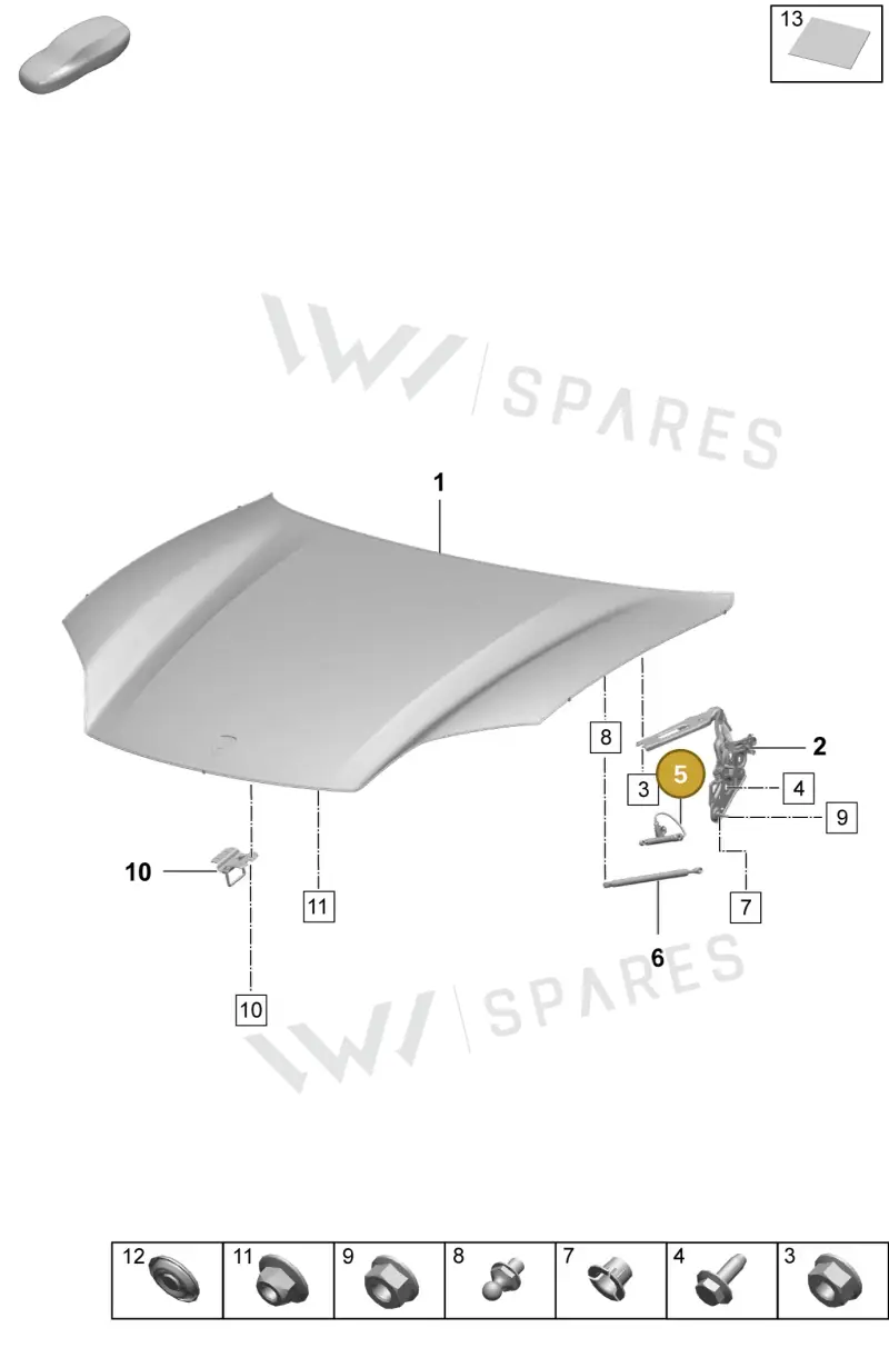 PAD823823A — Porsche Macan (2024-2024) diagram p61803000, position 5
