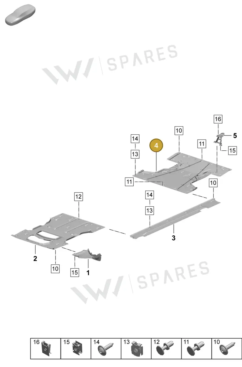 PAD825336 — Porsche Macan (2024-2024) diagram p61801700, position 4