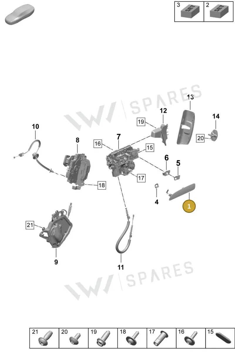 PAD837206AG2X — Porsche Taycan Sport Turismo (2023-2025) diagram p64804200, position 1