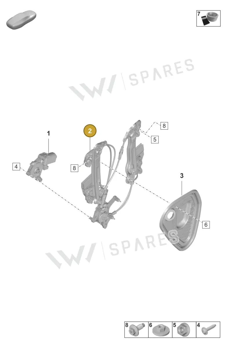 PAD839461A — Porsche Taycan Sport Turismo (2019-2024) diagram p56804500, position 2