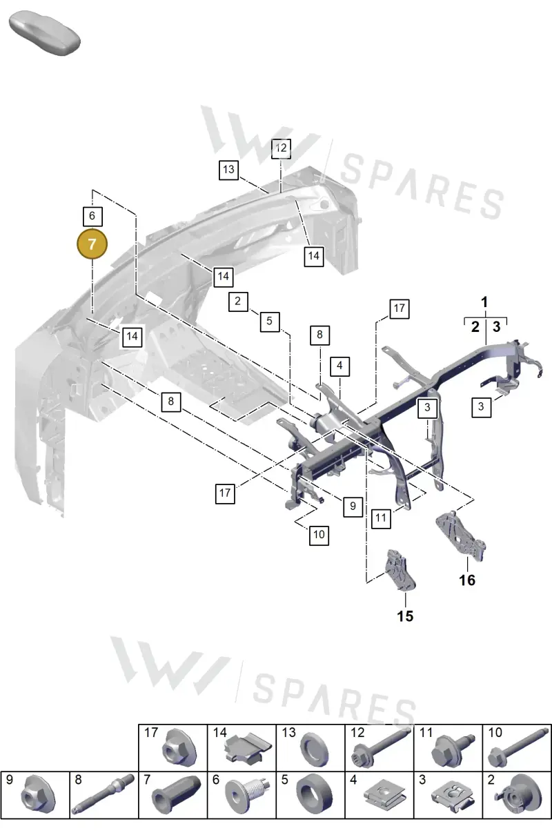 PAD857515 — Porsche Cayenne Coupe (2023-2023) diagram p60809150, position 7