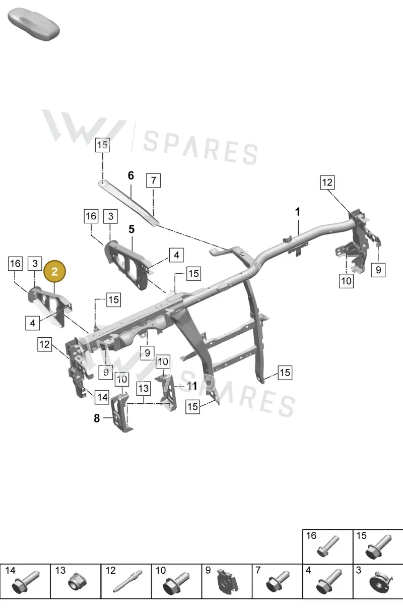 PAD858297 — Porsche Macan (2024-2024) diagram p61809150, position 2