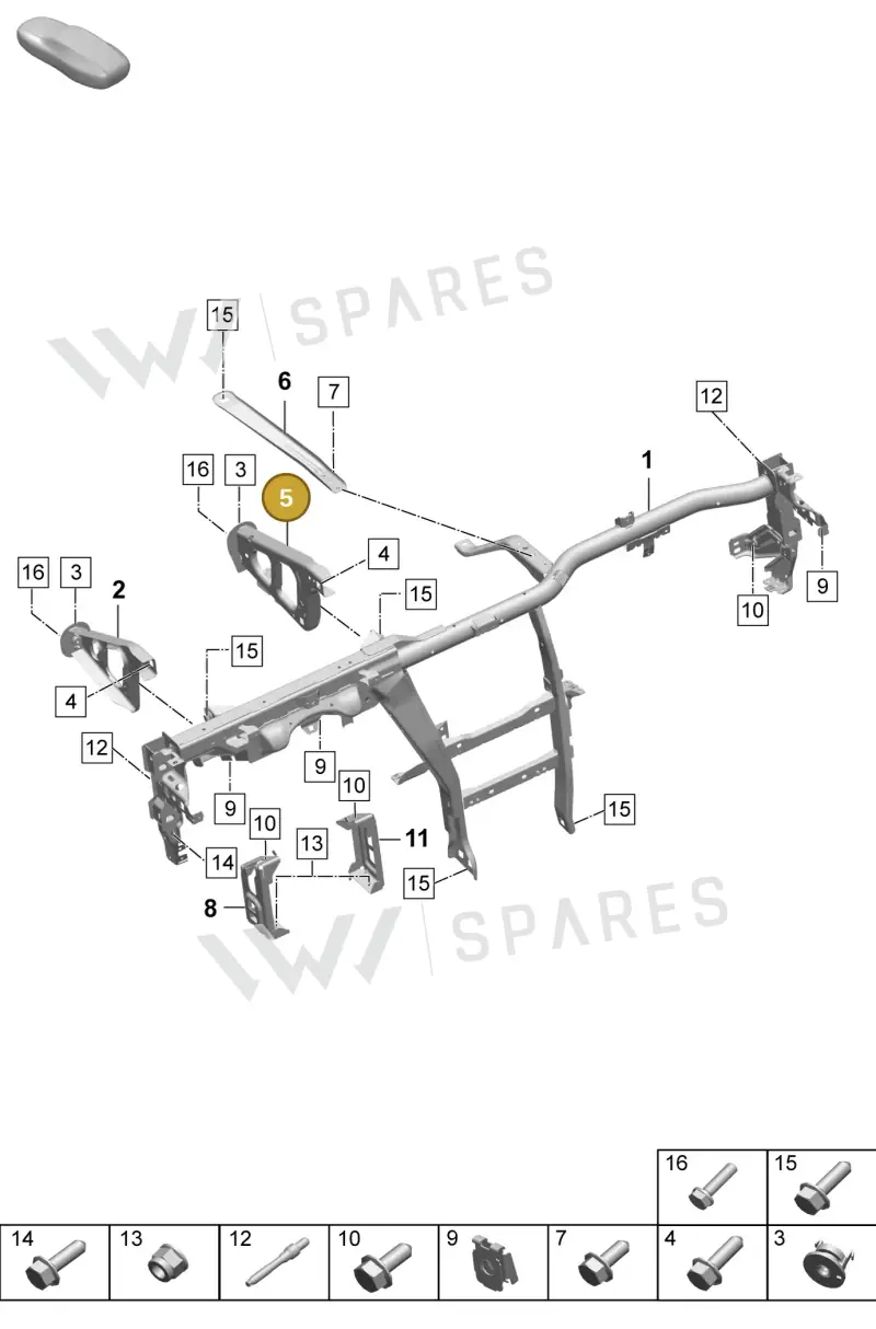 PAD858298C — Porsche Macan (2024-2024) diagram p61809150, position 5