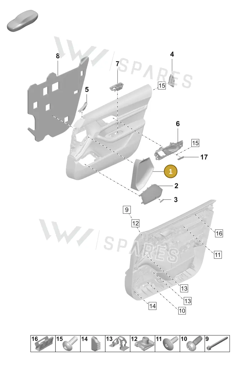 PAD867748OH5 — Porsche Taycan Sport Turismo (2023-) diagram p56808450, position 1