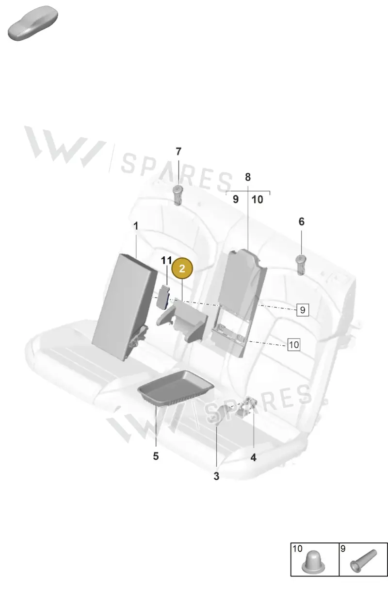 PAD886329OS1 — Porsche Taycan Sport Turismo (2023-) diagram p56818600, position 2