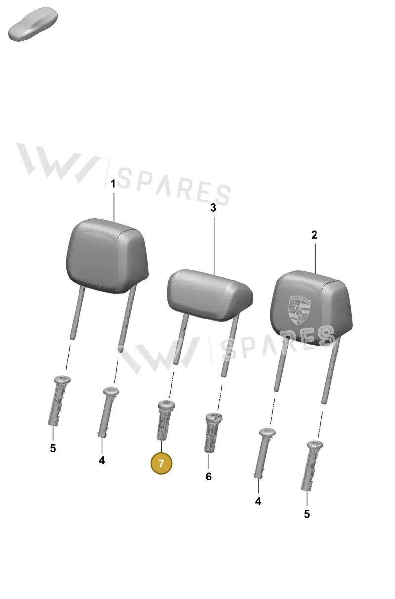 PAD886919OH5 — Porsche Macan (2024-2024) diagram p61818220, position 7