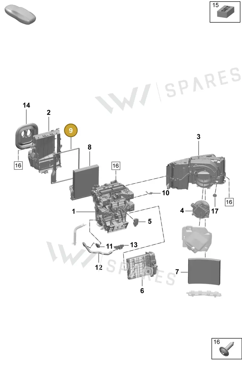 PAD898033A — Porsche Macan (2024-2024) diagram p61814000, position 9