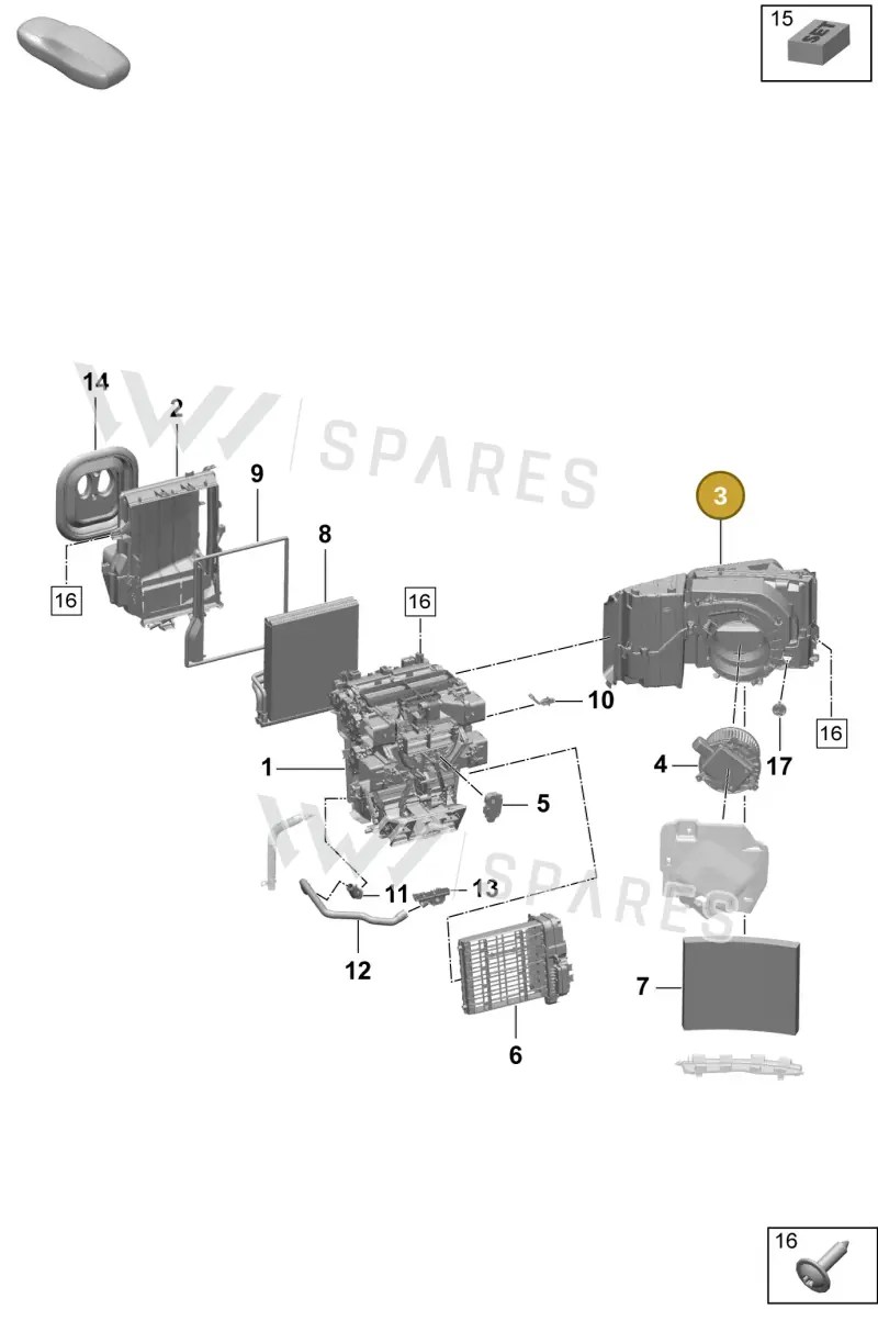PAD898046 — Porsche Macan (2024-2024) diagram p61814000, position 3