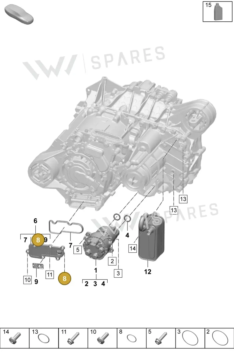 PAD901112A — Porsche Macan (2024-2024) diagram p61354100, position 8