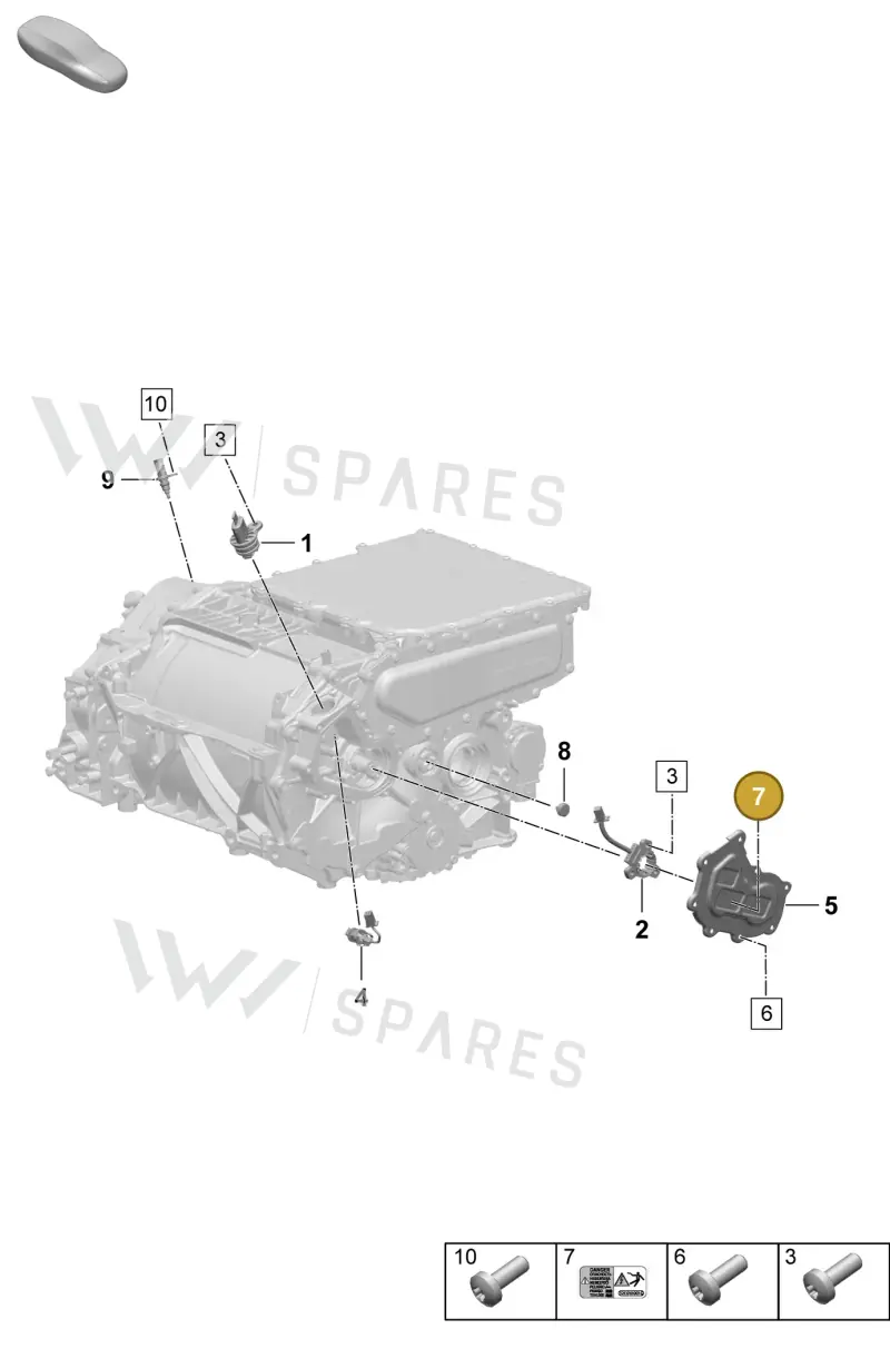 PAD906065 — Porsche Macan (2024-2024) diagram p61153050, position 7