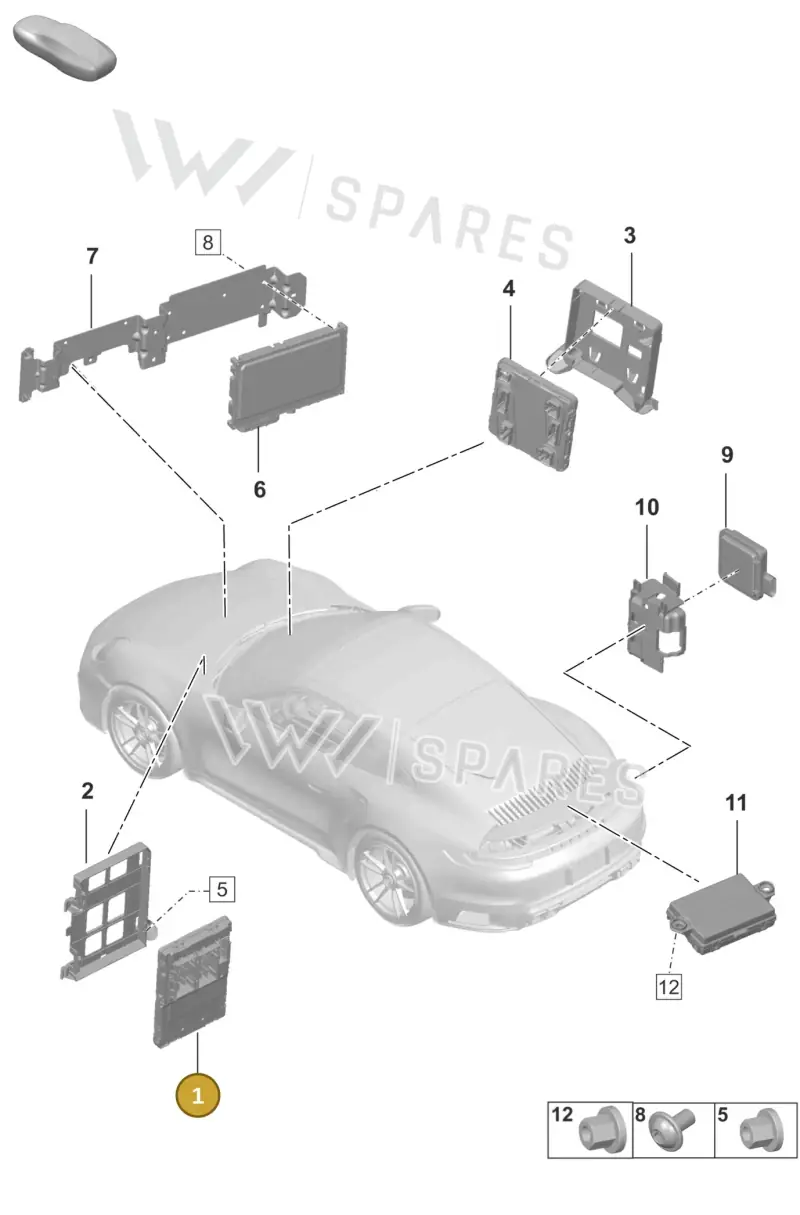 PAD907063 — Porsche 911 (2020-2022) diagram p57901040, position 1