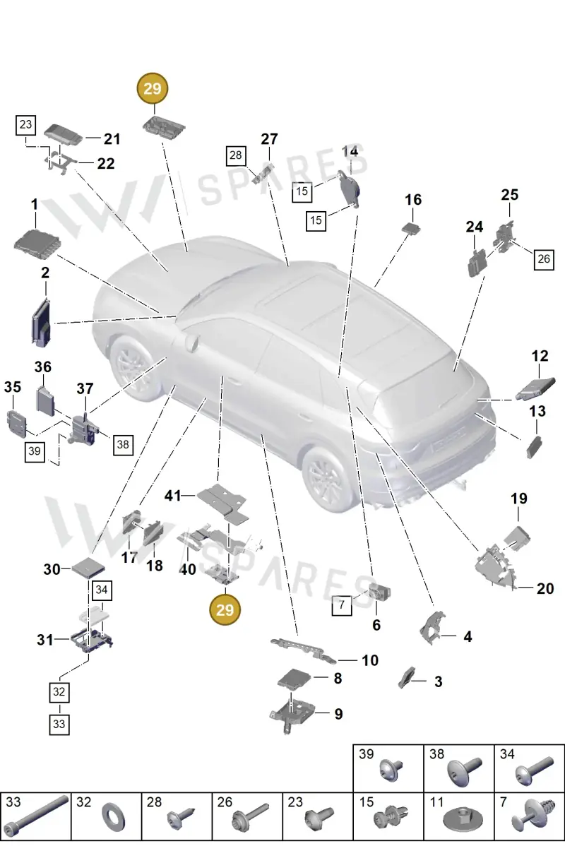 PAD907107B — Porsche Cayenne (2017-2023) diagram p51901003, position 29