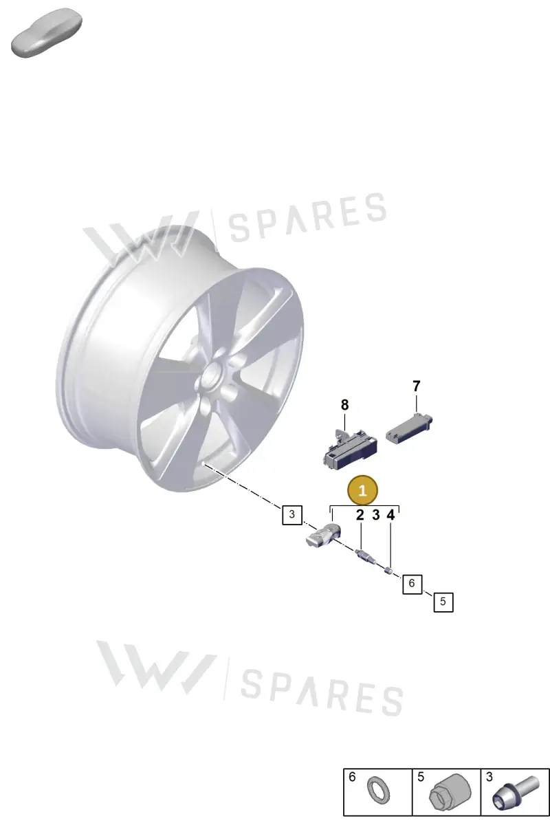 PAD907255A — Porsche Cayenne Coupe (2023-2023) diagram p60601500, position 1