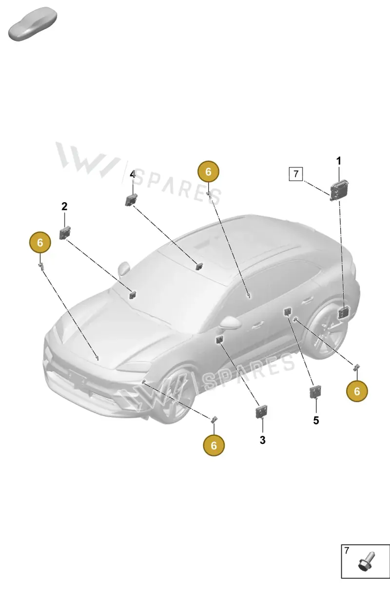 PAD907503 — Porsche Macan (2024-2024) diagram p61901200, position 6