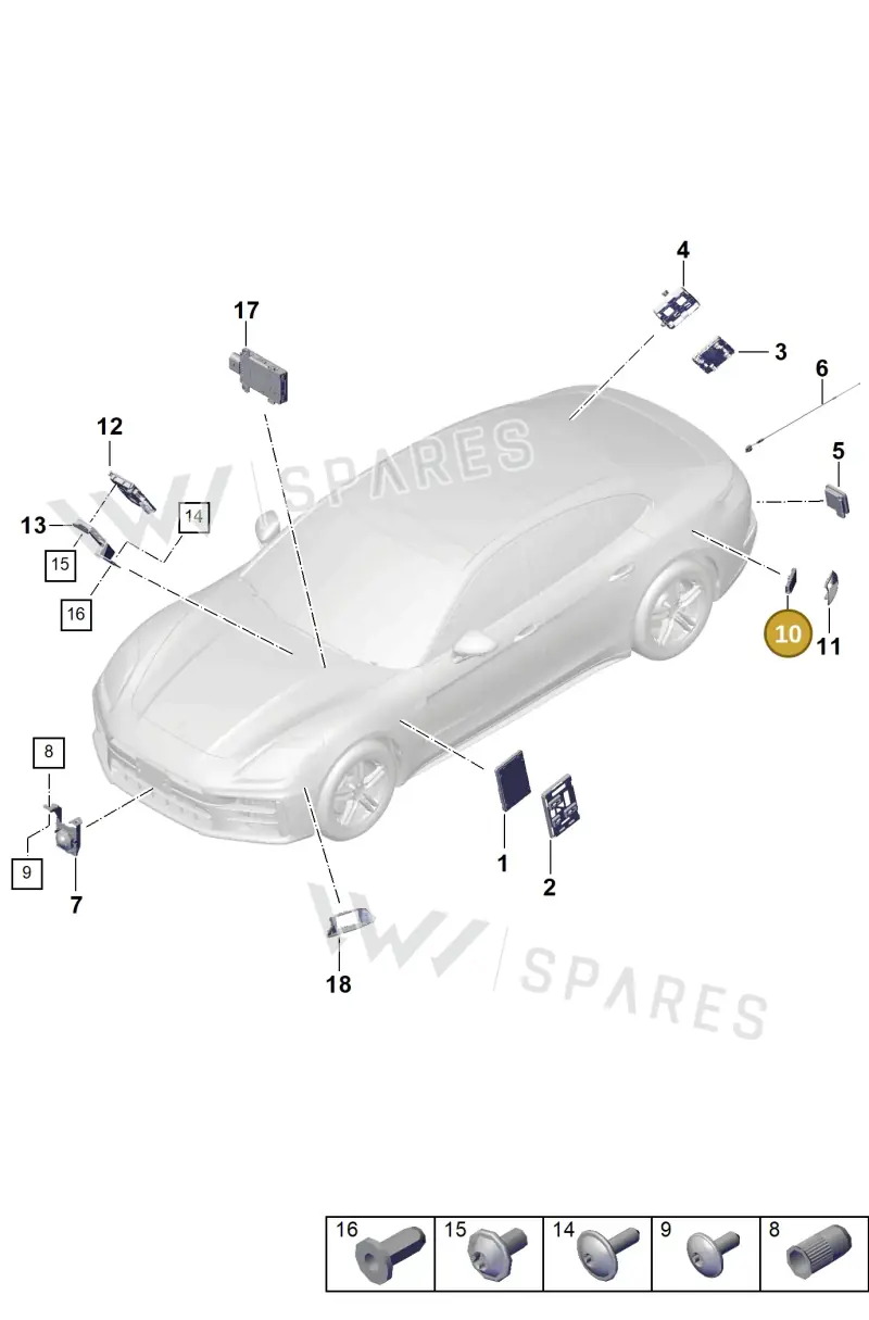 PAD907566 — Porsche Panamera (2023-2025) diagram p62901300, position 10