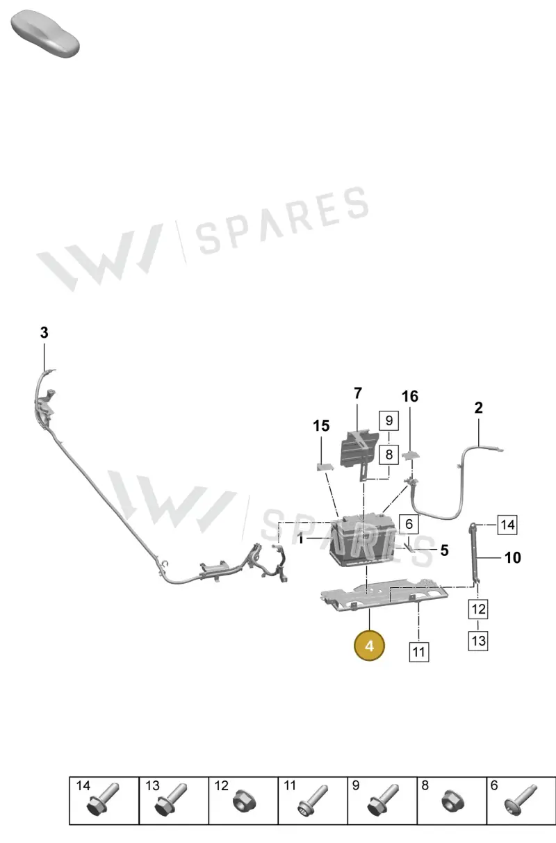 PAD915514A — Porsche Macan (2024-2024) diagram p61902300, position 4