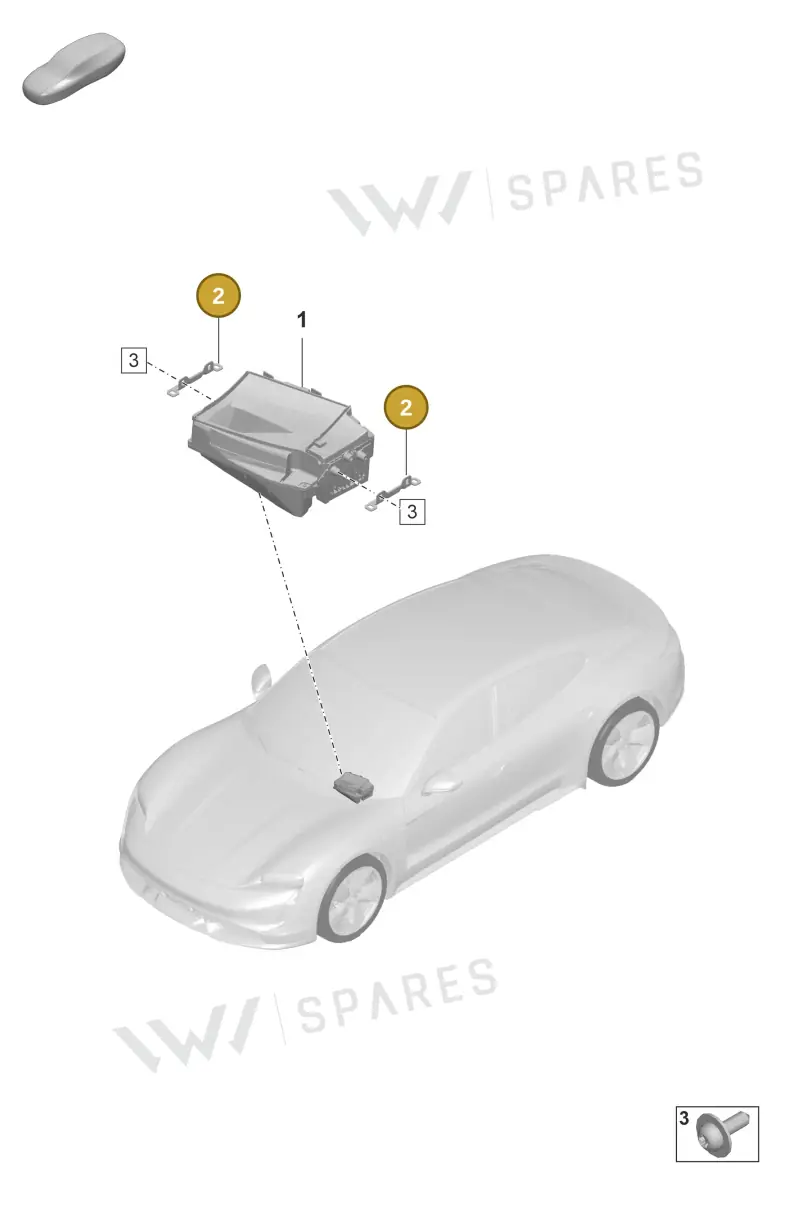 PAD919399 — Porsche Taycan Sport Turismo (2019-2024) diagram p56911040, position 2