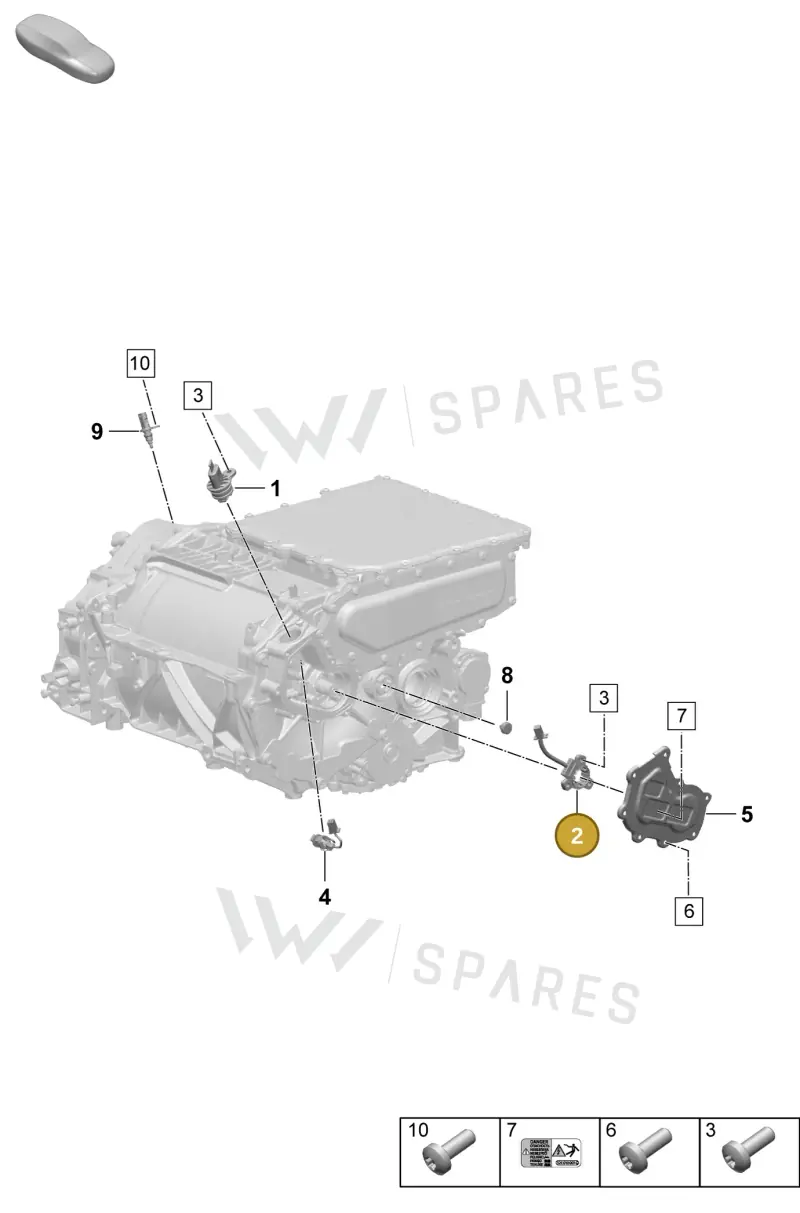 PAD927321A — Porsche Macan (2024-2024) diagram p61153050, position 2