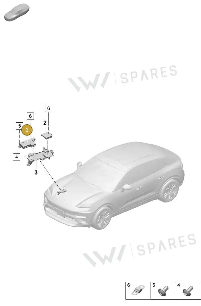 PAD937548 — Porsche Macan (2024-2024) diagram p61902000, position 1