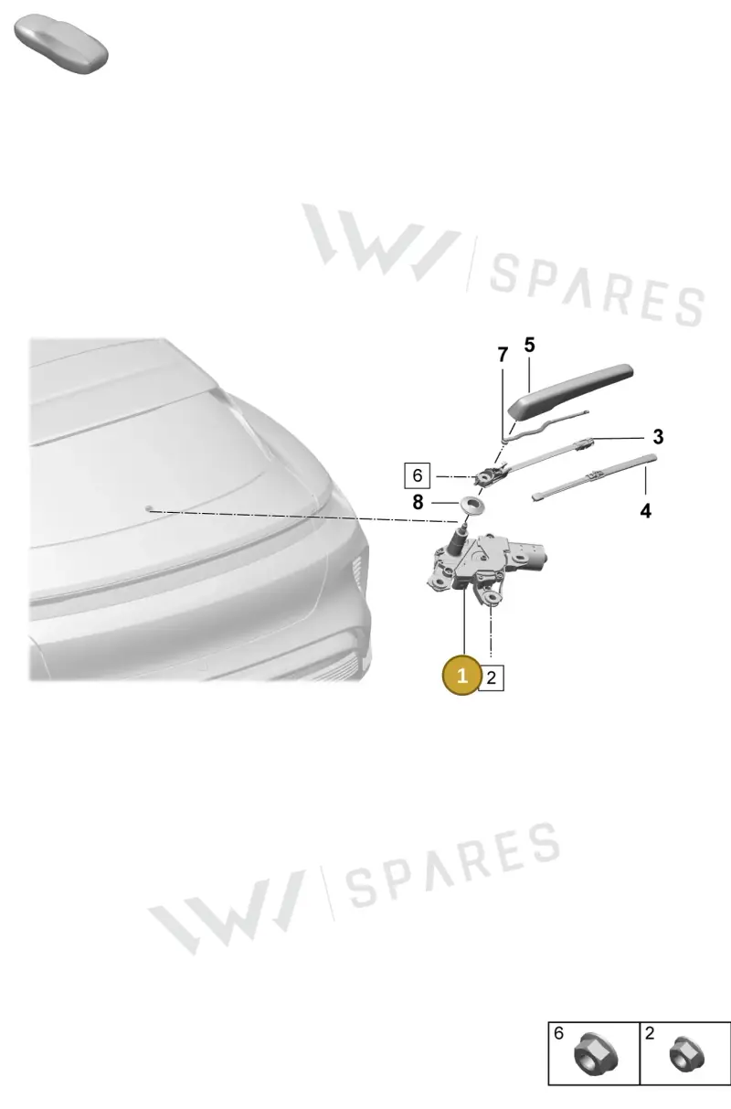 PAD955711 — Porsche Taycan Sport Turismo (2023-) diagram p64906100, position 1