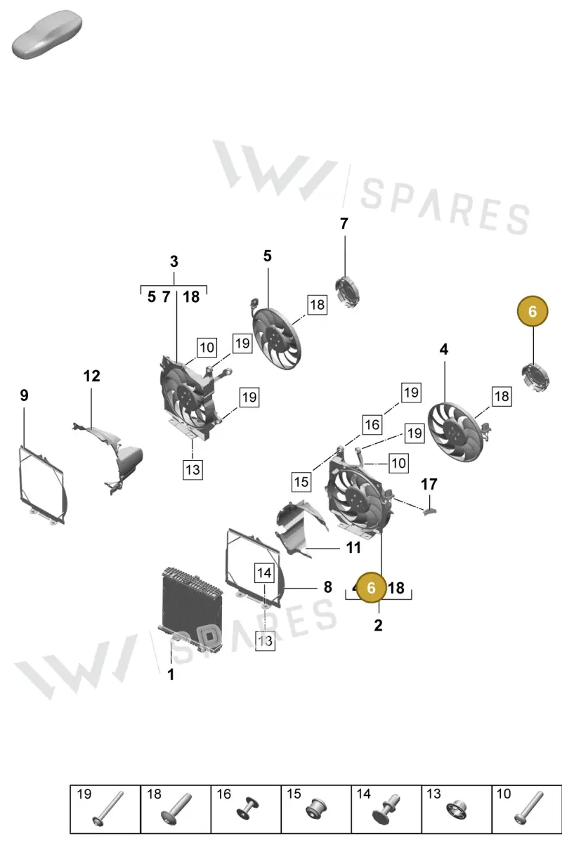 PAD959459 — Porsche Taycan Sport Turismo (2023-2025) diagram p64155200, position 6