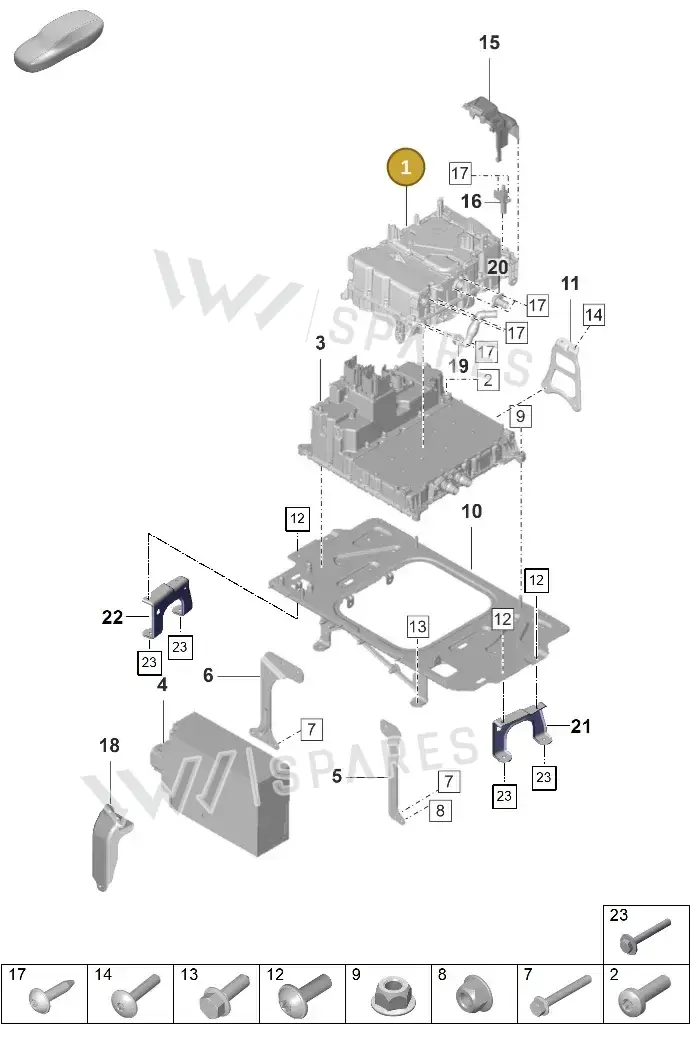 PAD959663A — Porsche Taycan Sport Turismo (2019-2024) diagram p56251300, position 1