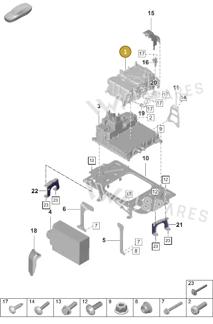 PAD959663E — Porsche Taycan Sport Turismo (2019-2024) diagram p56251300, position 1