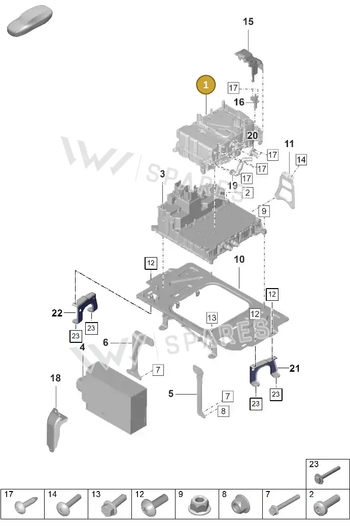 PAD959663 — Porsche Taycan Sport Turismo (2019-2024) diagram p56251300, position 1