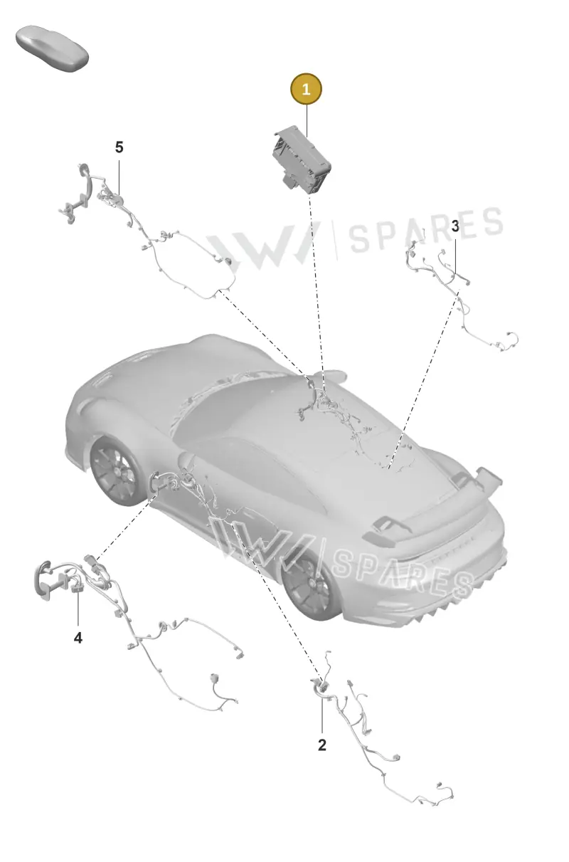 PAD959792 — Porsche 911 (2021-2022) diagram p59902150, position 1