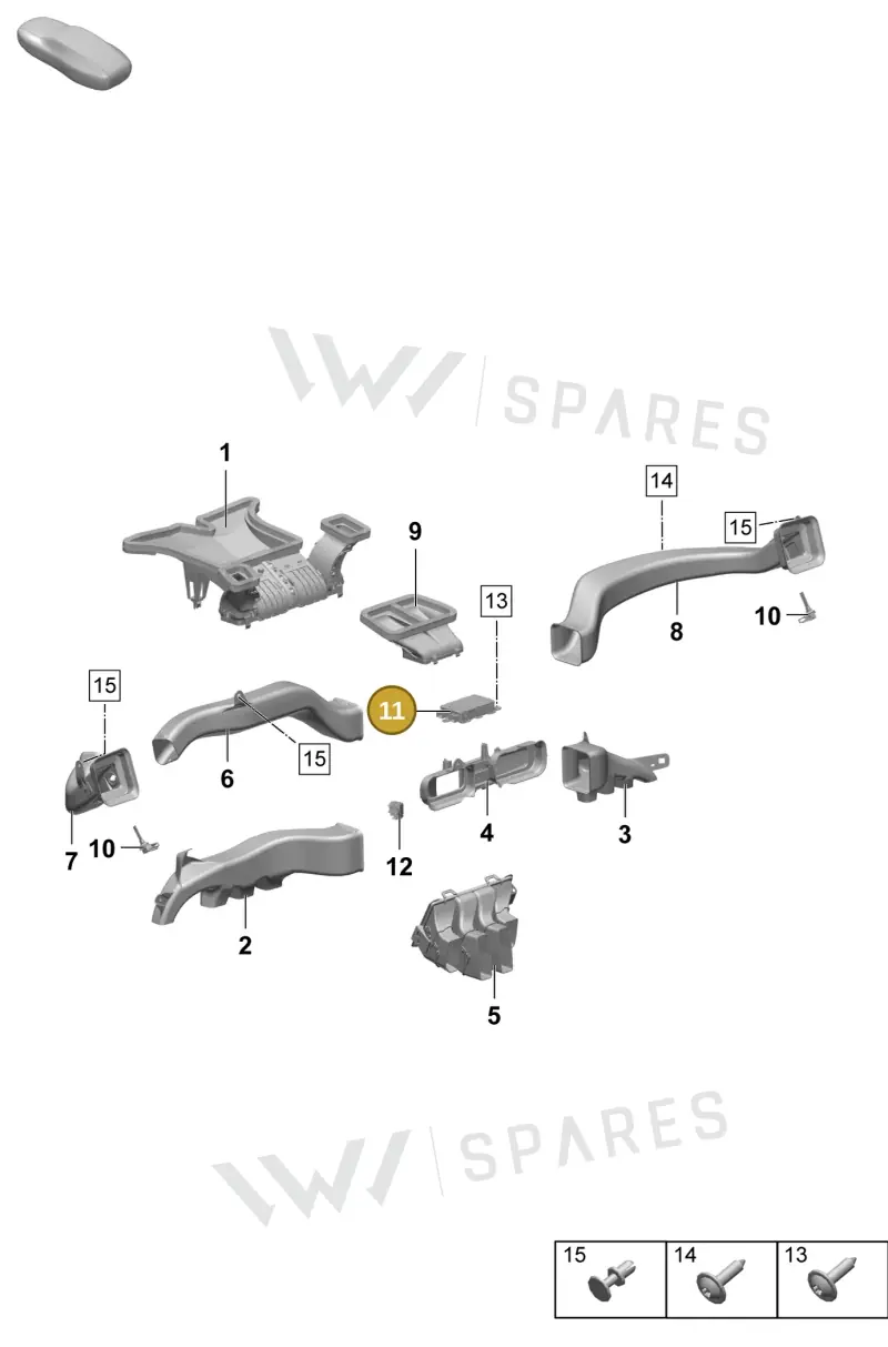 PAD963459A — Porsche Macan (2024-2024) diagram p61813100, position 11